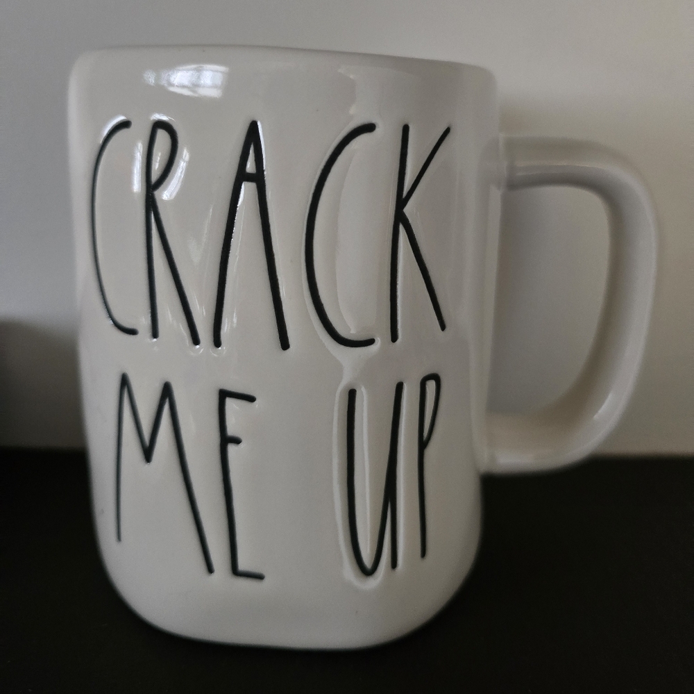 Rae dunn crack me up mug